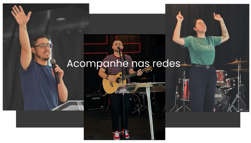 Imagem dos pastores louvando no púlpito